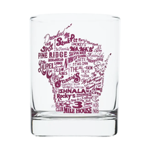 Load image into Gallery viewer, Supper_Clubs_of_Wisconsin_Rocks_Glass